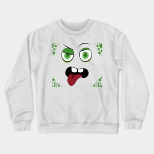 Big Eyes Cartoon Face Crewneck Sweatshirt